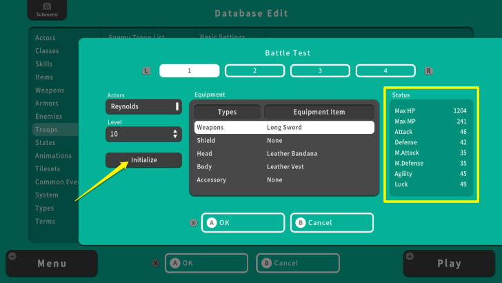 RPG MAKER WITH Initialize