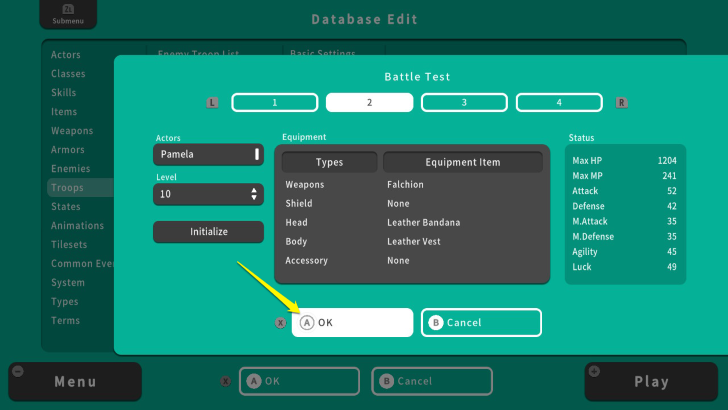 RPG MAKER WITH Select OK