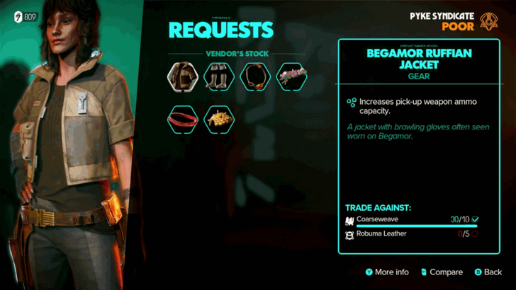 Star Wars Outlaws - Getting Gear from Requests