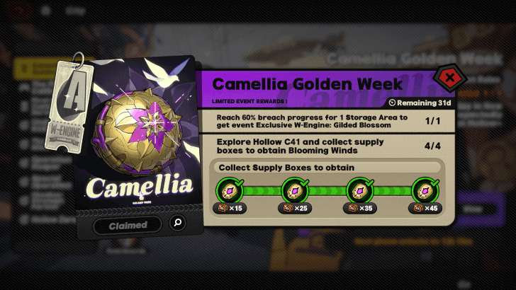 Collect Supply Boxes in Hollow C41