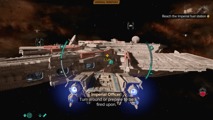 Reach the Imperial Fuel Station