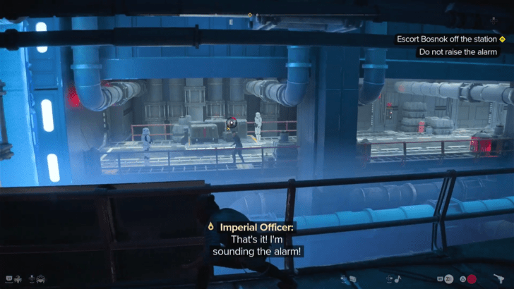 Escort Bosnok Off the Station