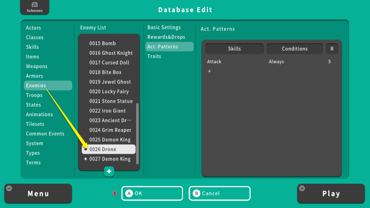 RPG MAKER WITH Action Patterns