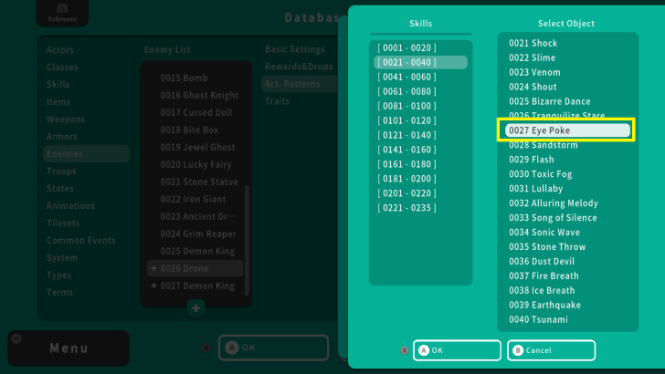 RPG MAKER WITH Choosing Skills