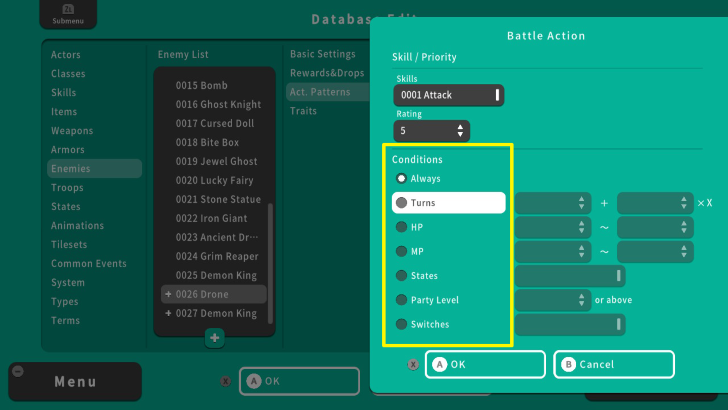 RPG MAKER WITH Conditions