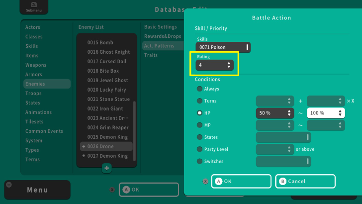 RPG MAKER WITH Poison Rating