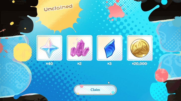 Genshin - Web Event Rewards