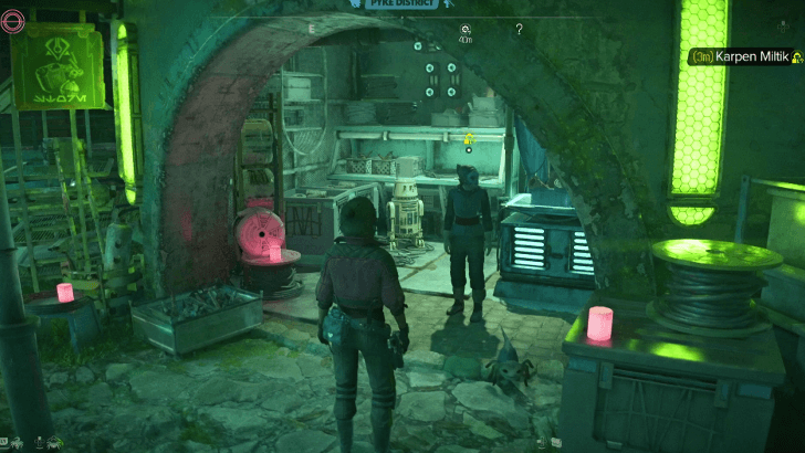 Star Wars Outlaws - Karpen Miltik Overworld Appearance