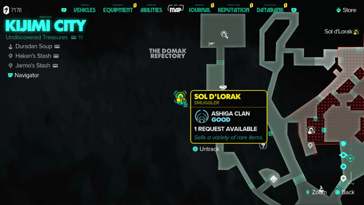 Star Wars Outlaws - Toshara Ruffian Belt Map Location