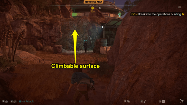 Sneak Climbable Surface