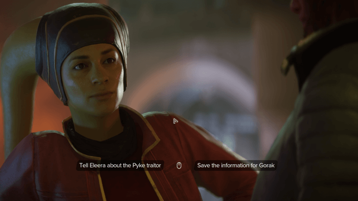 Star Wars Outlaws Eleera Dialogue Choice