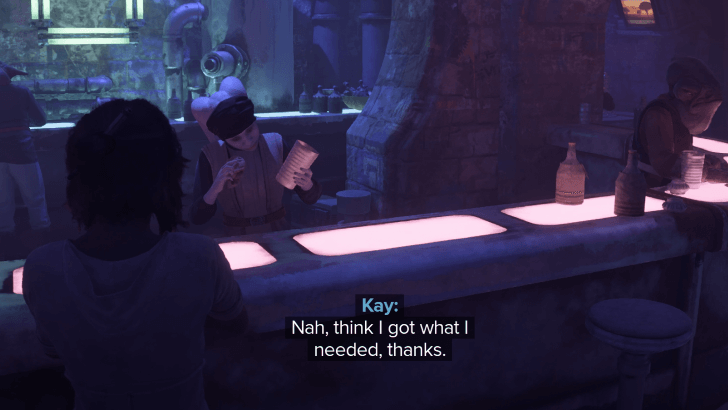 Star Wars Outlaws Talk to the Bartender