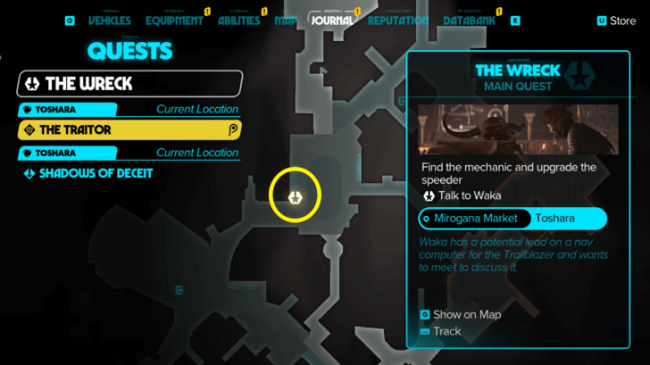 Star Wars Outlaws Mirogana Market Map