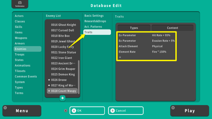 RPG MAKER WITH Traits