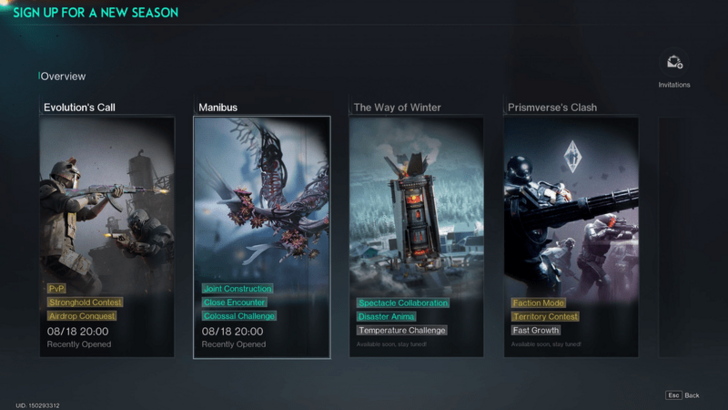 Once Human - Choose a Scenario Manibus