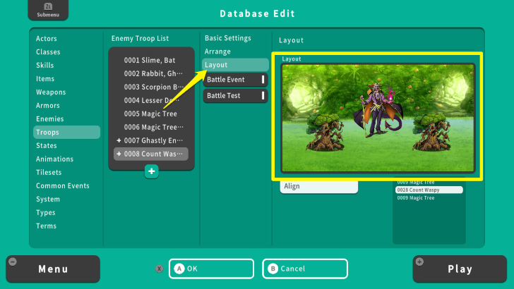 RPG MAKER WITH Layout