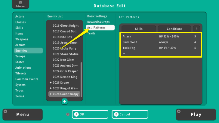 RPG MAKER WITH Action Patterns