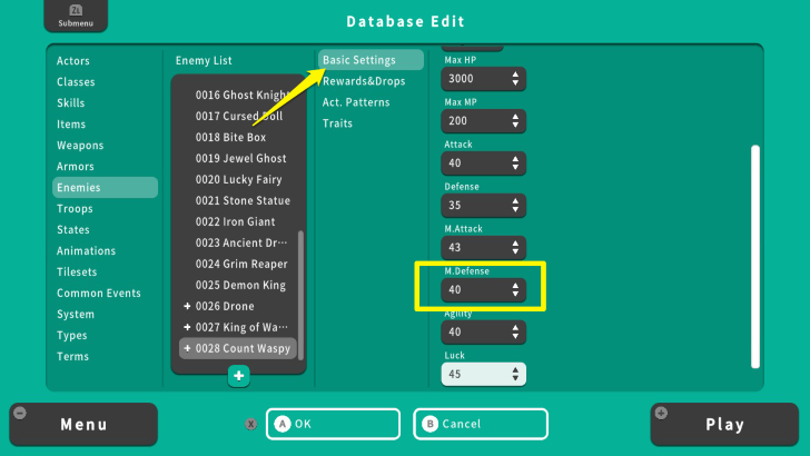 RPG MAKER WITH Change Stat