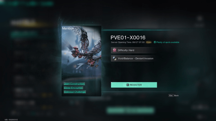 Once Human - Manibus Server Details