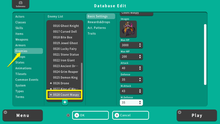 RPG MAKER WITH Edit Stat
