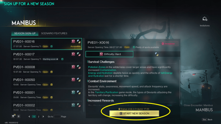 Once Human - Manibus Start New Season