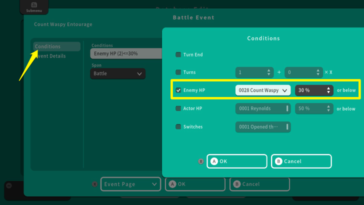 RPG MAKER WITH Conditions