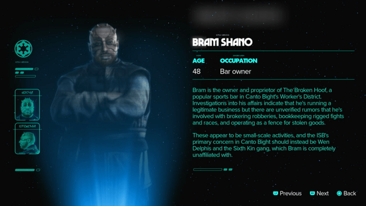 Star Wars Outlaws ISB Reports