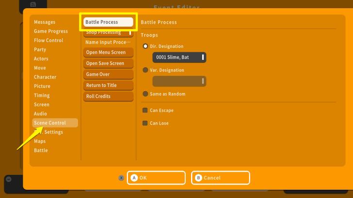 RPG MAKER WITH Scene Control