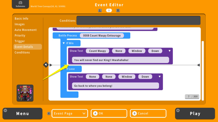 RPG MAKER WITH If Win