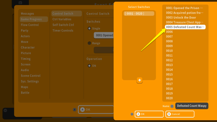 RPG MAKER WITH Edit Switch