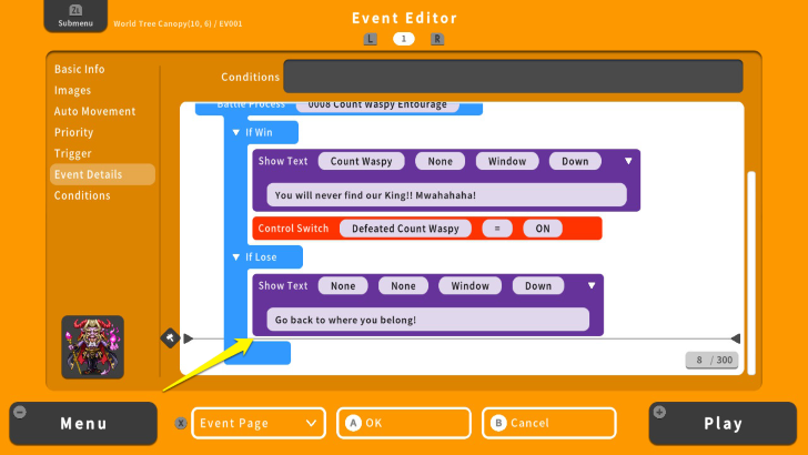 RPG MAKER WITH If Lose