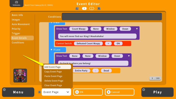 RPG MAKER WITH Add Event
