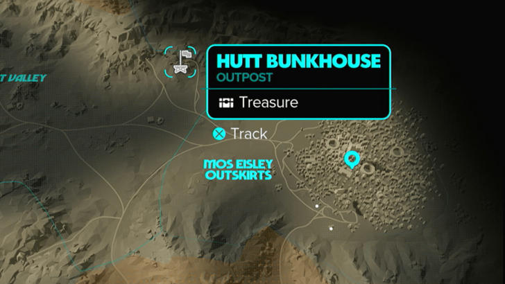 Star Wars Outlaws - Hired Gun Trophy Map Location