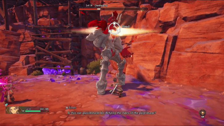 Visions of Mana - Gardlegrog Boss Guide Close Laser Beam