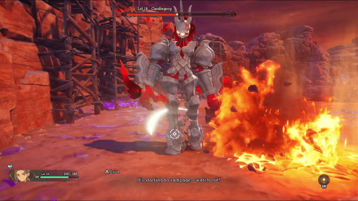 Visions of Mana - Gardlegrog Boss Guide Laser Explosion