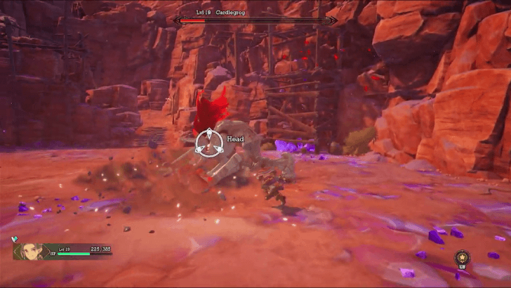 Visions of Mana - Gardlegrog Boss Guide Head Weak Spot