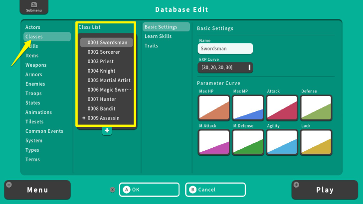 RPG MAKER WITH Classes