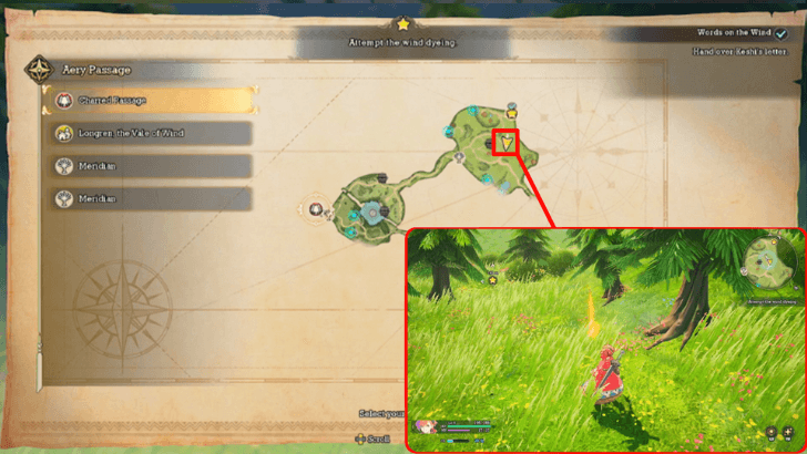 Words on the Wind Keshis Letter Location