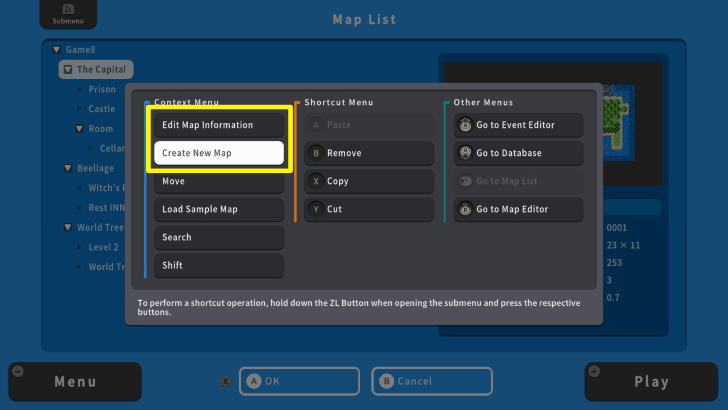 RPG MAKER WITH Create Map