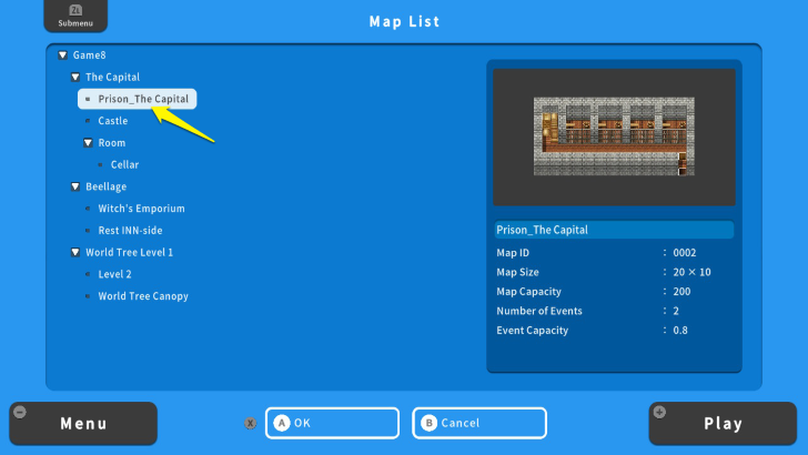 RPG MAKER WITH Map Name