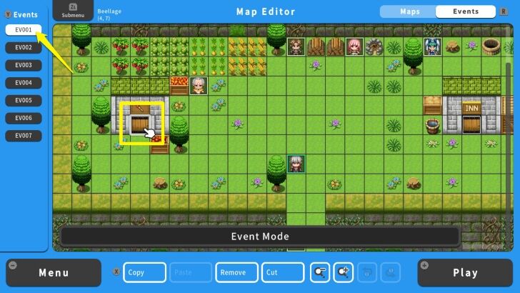 RPG MAKER WITH Event Map