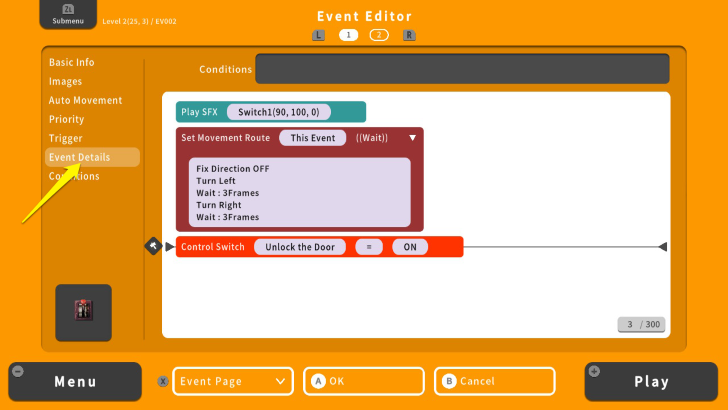 RPG MAKER WITH Event Details