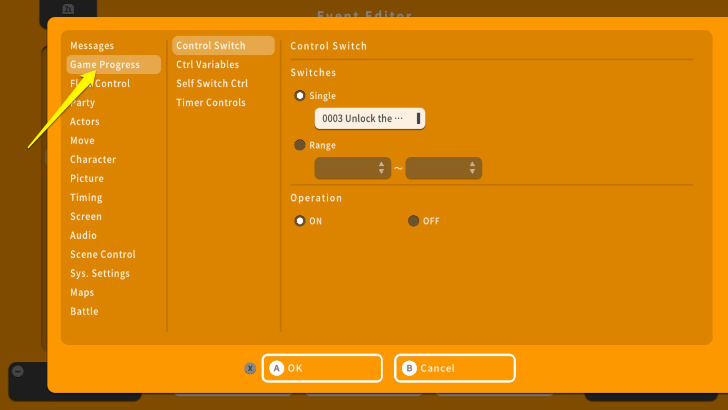 RPG MAKER WITH Game Progress