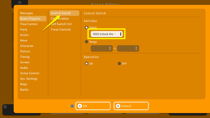 RPG MAKER WITH Control Switch