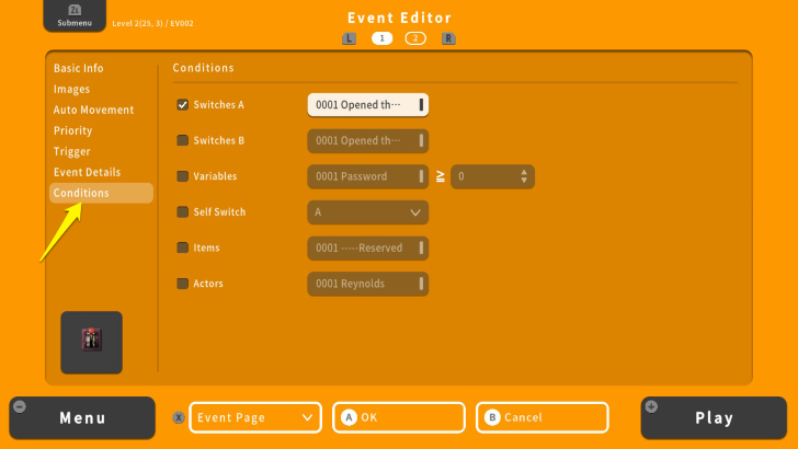 RPG MAKER WITH Conditions