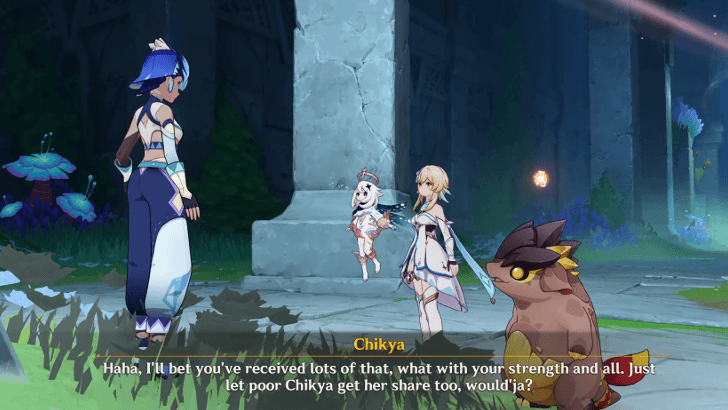 Genshin Impact Tracer No Tracing Walkthrough - Talk to the young woman