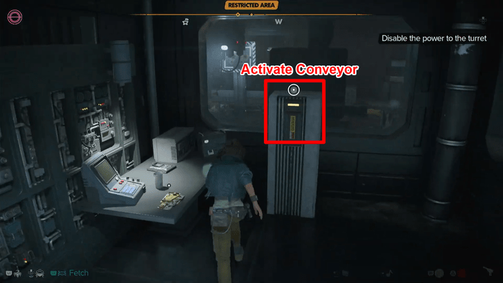 Disable the Power to the Turret Step 6