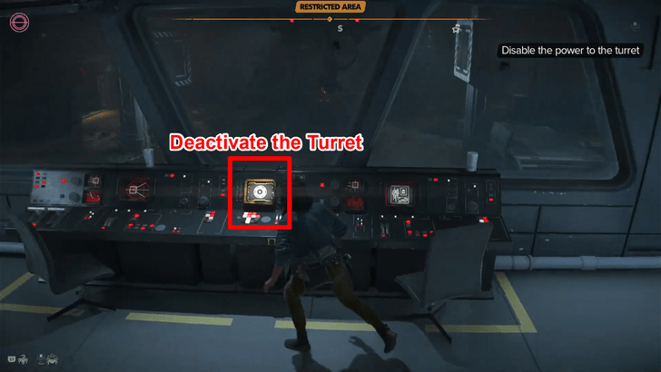 Disable the Power to the Turret Step 8