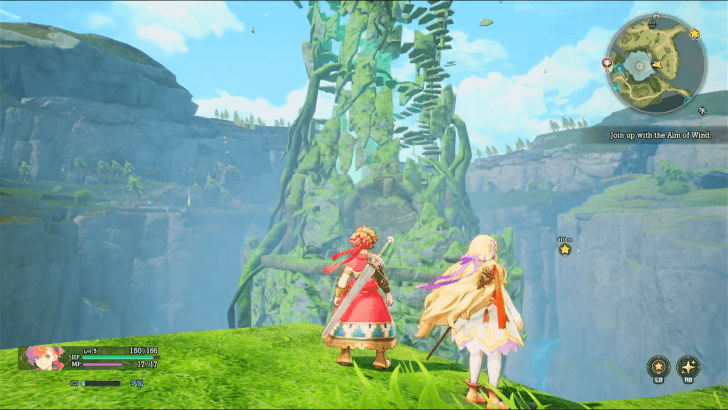 Visions of Mana - Aery Passage Wind Greater Elemental Aerie Overview Image