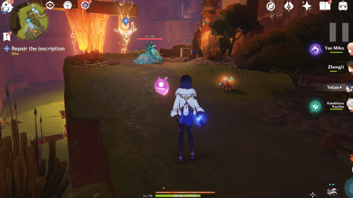 Genshin Impact - Beneath the Crystal Rock - Repair the Inscription Again